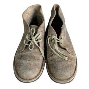 Clarks Originals Desert Boots Women’s Size 6 Sand Suede Casual Chukka Crepe Sole